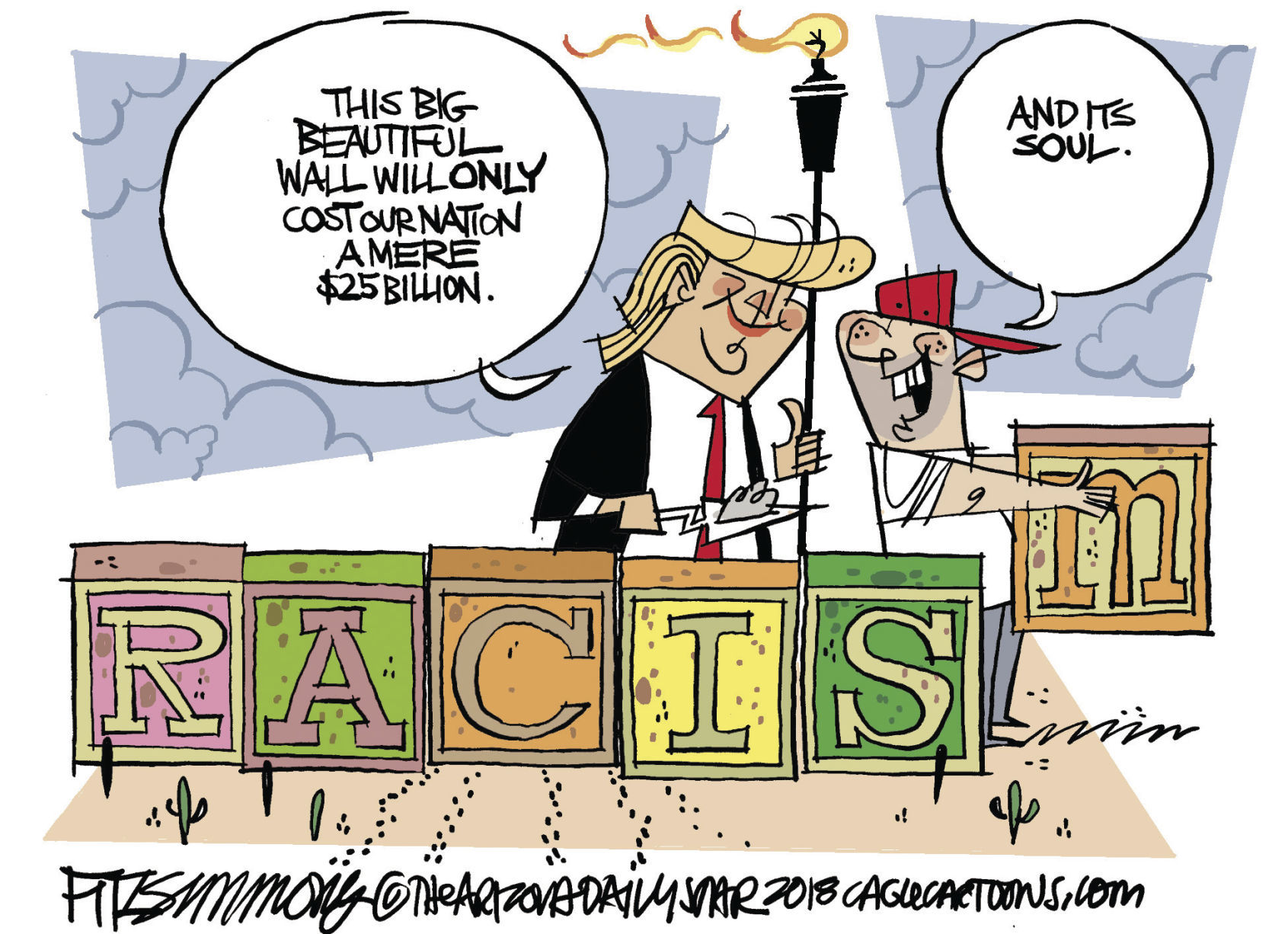 Daily Fitz Cartoon: Brick by brick